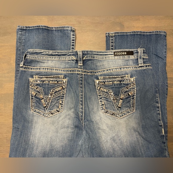 👖 VIGOSS • Slim Boot • Heritage Fit Jeans | Size: 15/16 Long - Picture 6 of 10